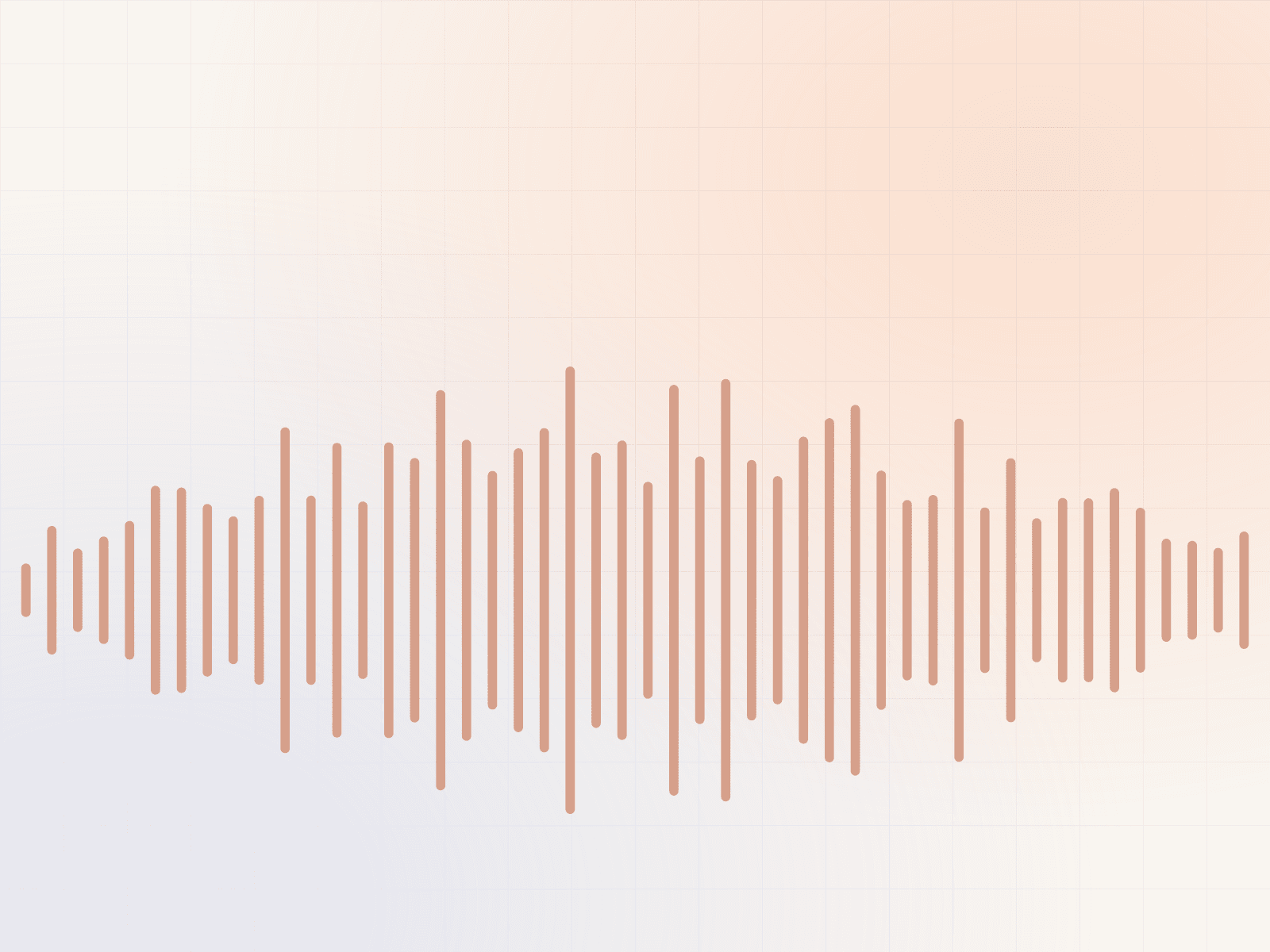 DialPress voice waveform on paper